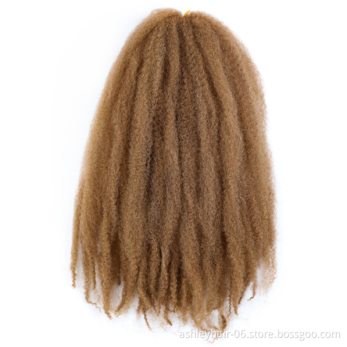 18 Inch 60G 100% Kanekalon Synthetic Fiber Marley Braid Afro Kinky Hair Extensions